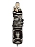 Just... Taylor Stripes Black Casual Dress Size 2 - photo 4