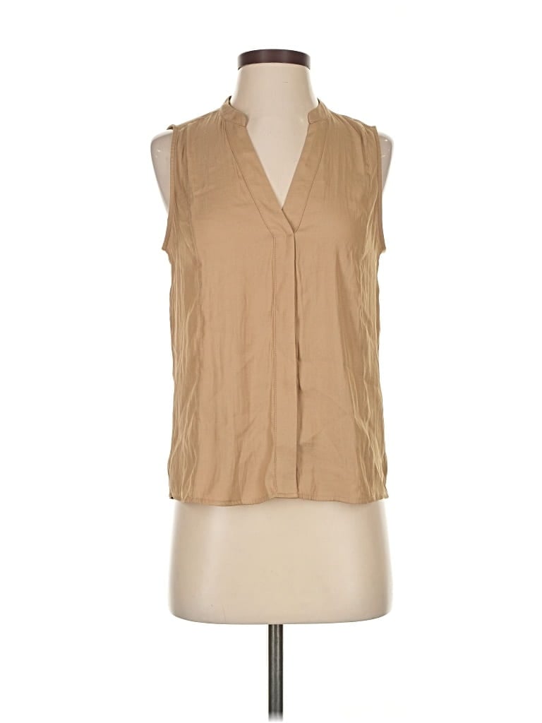 Pre-owned Banana Republic Sleeveless Blouse In Brown