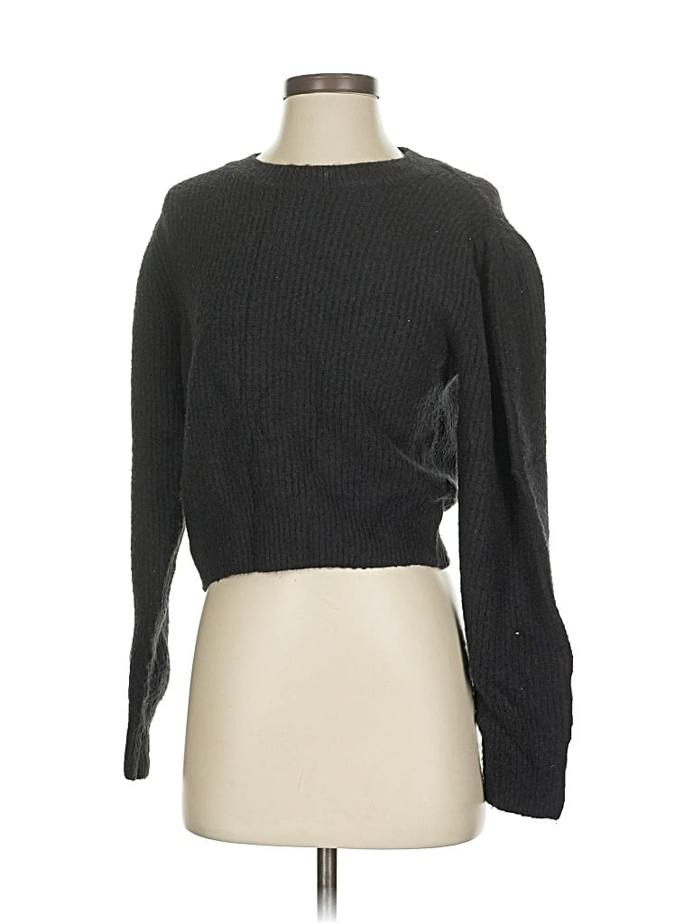 Pre-owned Amuse Society Pullover Sweater In Black