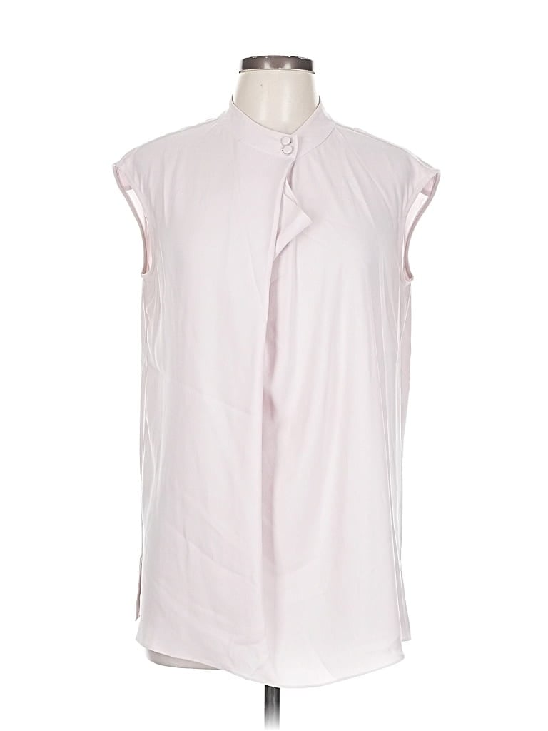 Pre-owned Mm. Lafleur Sleeveless Button Down Shirt In Pink