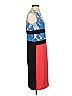 St. John Graphic Blue Black Cocktail Dress Size 4 - photo 4