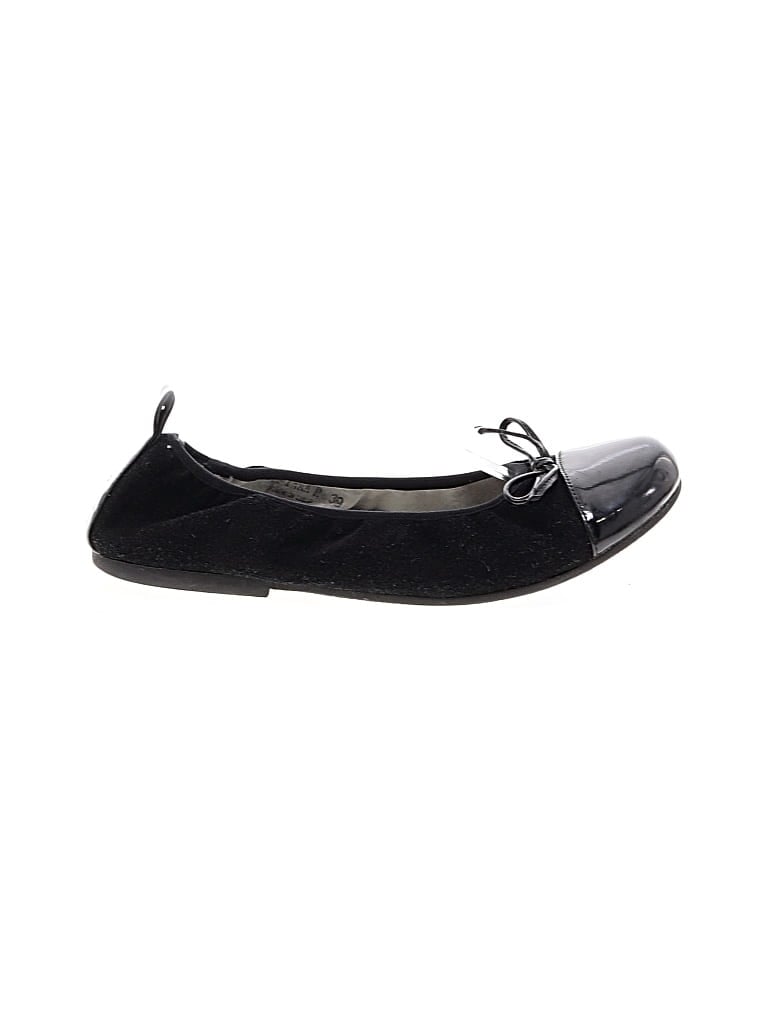 Pre-owned Assorted Brands Flats In Black