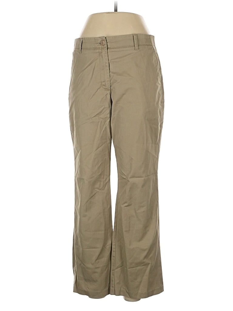 Pre-owned Lands' End Khaki Pant In Brown