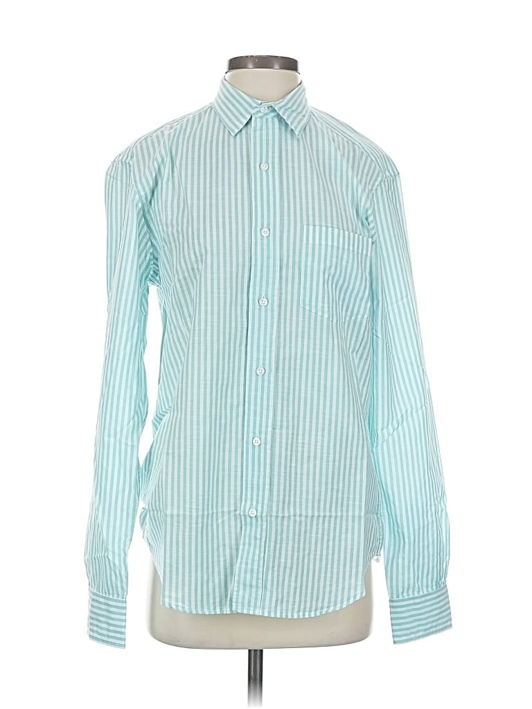 Pre-owned Frank & Eileen Long Sleeve Button Down Shirt In Blue