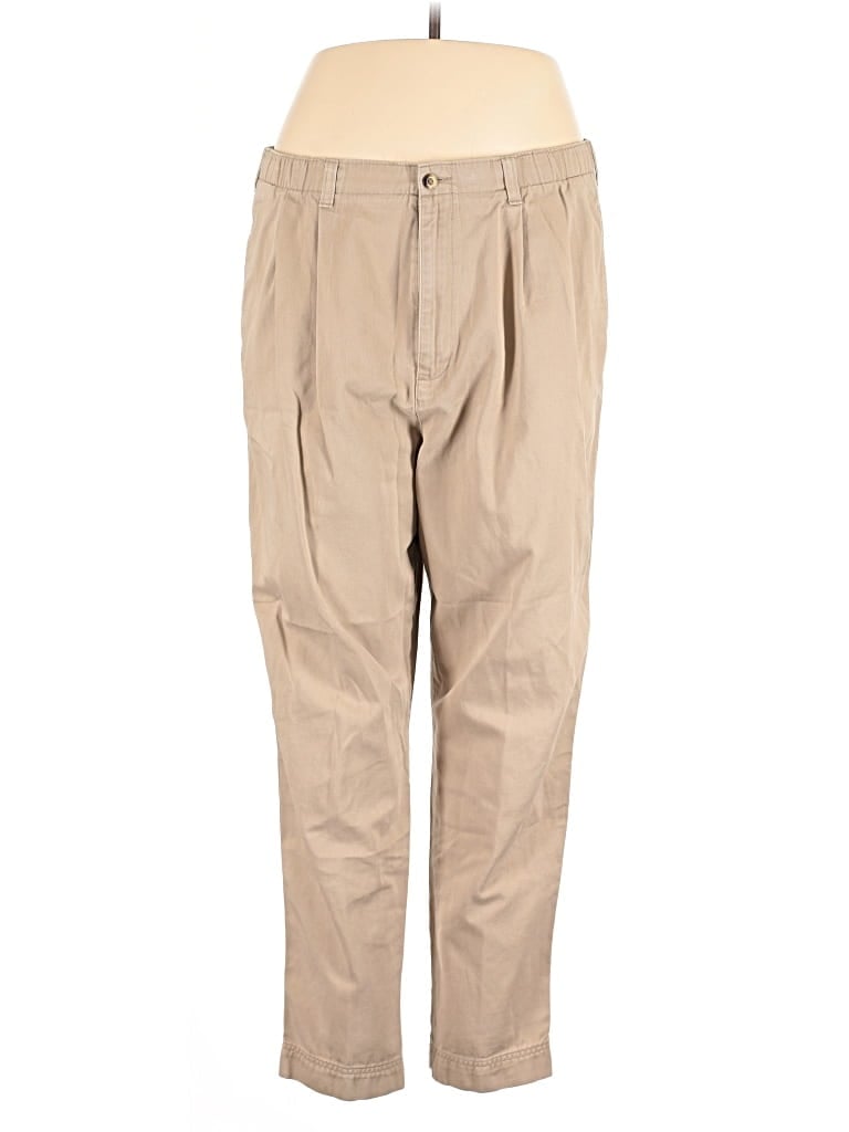 Pre-owned Lands' End Khaki Pant In Brown