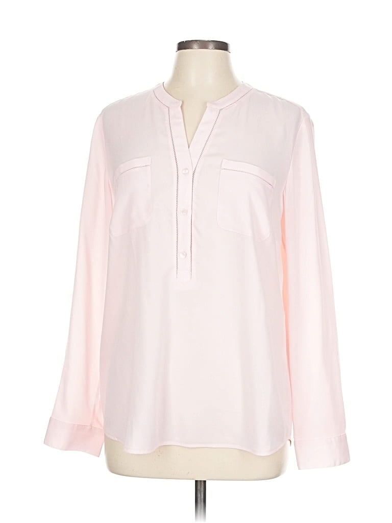 Pre-owned Talbots Long Sleeve Blouse In Pink