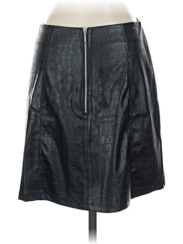 Alya Faux Leather Skirt (view 2)