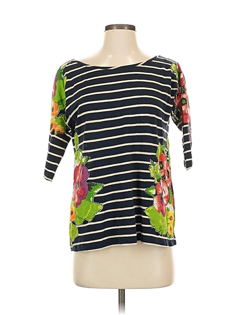 Pre-owned Meadow Rue 3/4 Sleeve T-shirt In Black