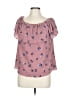 ING Pink Short Sleeve Blouse Size L - photo 1