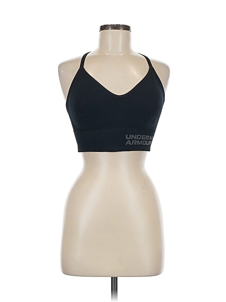 Click to view more detailed imagery on our partner's website Pre-owned Under Armour Sleeveless Top Black Halter Neckline Tops