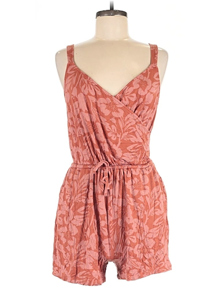 Pre-owned Market & Spruce Romper In Orange