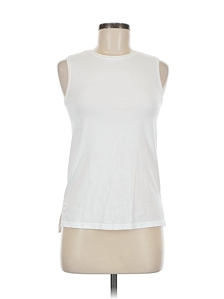 Pre-owned Lululemon Athletica Sleeveless T-shirt In White