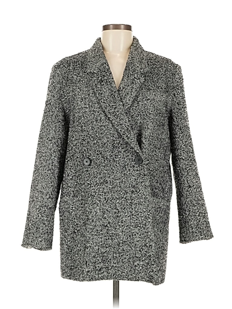 Pre-owned Steve Madden Coat In Gray