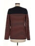 Pura Cashmere 100% Cotton Stripes Black Pullover Sweater Size M - photo 2