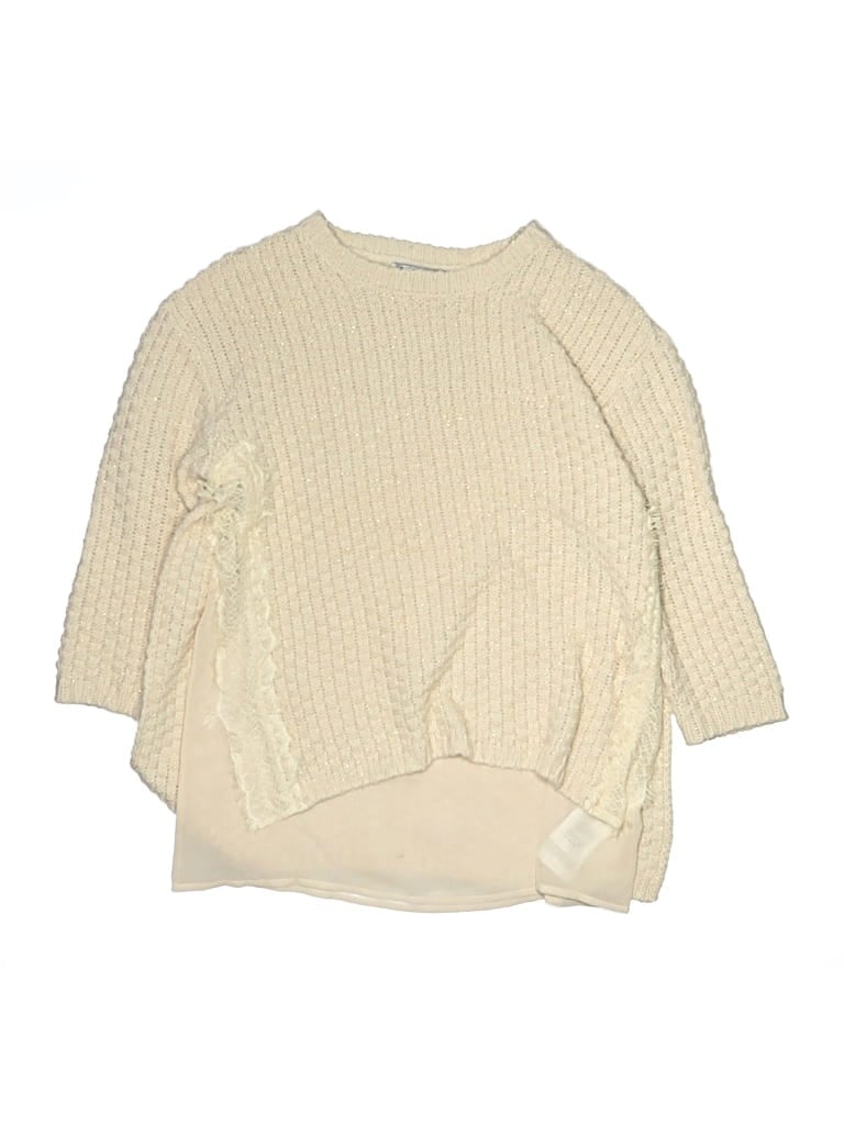 Pre-owned Mayoral Kids' Pullover Sweater In White