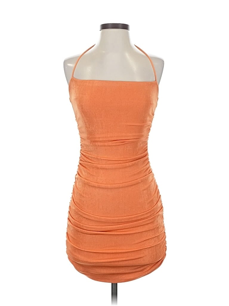 Hello Molly Cocktail Dress In Orange