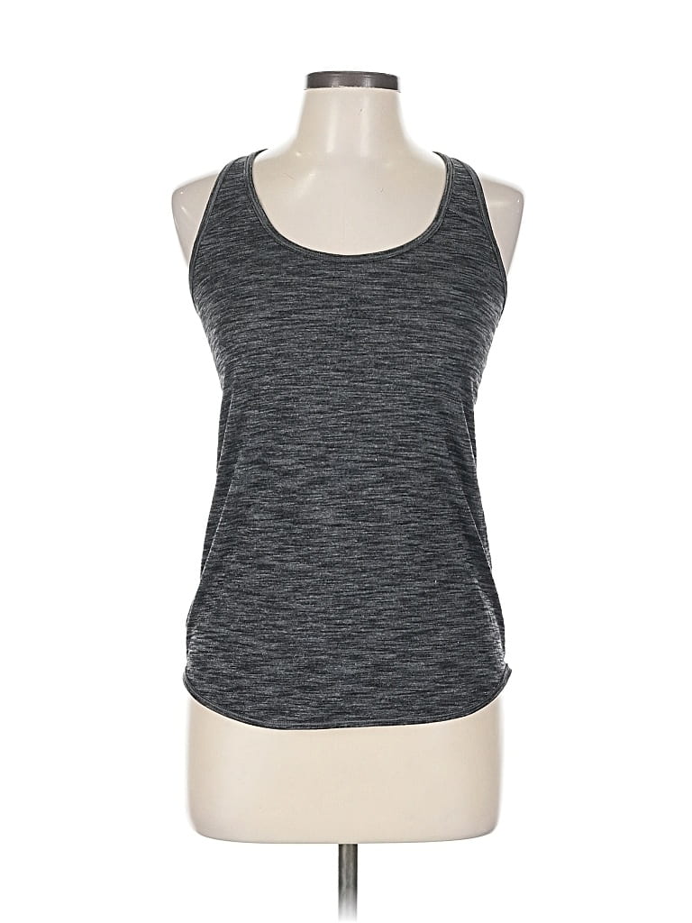 Click to view more detailed imagery on our partner's website Pre-owned Lululemon Athletica Tank Top Gray Marled Pattern Scoop Neck Tops