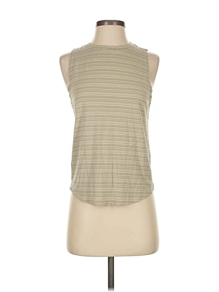 Pre-owned Athleta Sleeveless T-shirt In Brown