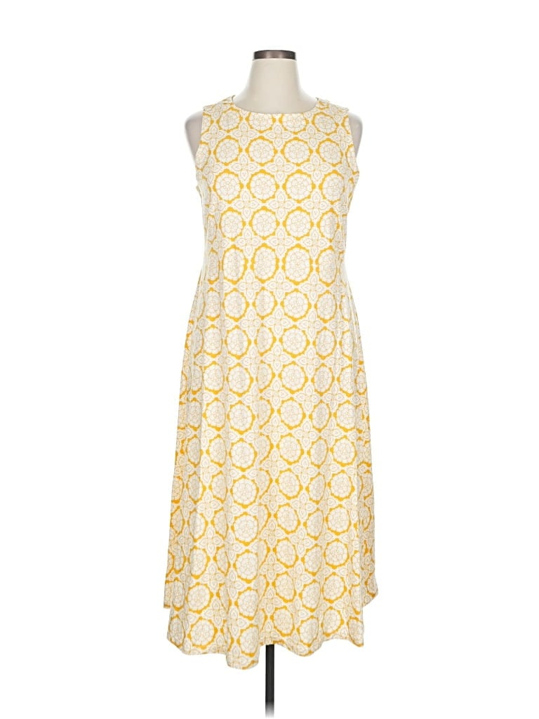 Pre-owned Croft & Barrow Casual Dress In Yellow