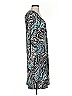 D.J. Summers Print Teal Black Casual Dress Size S - photo 4