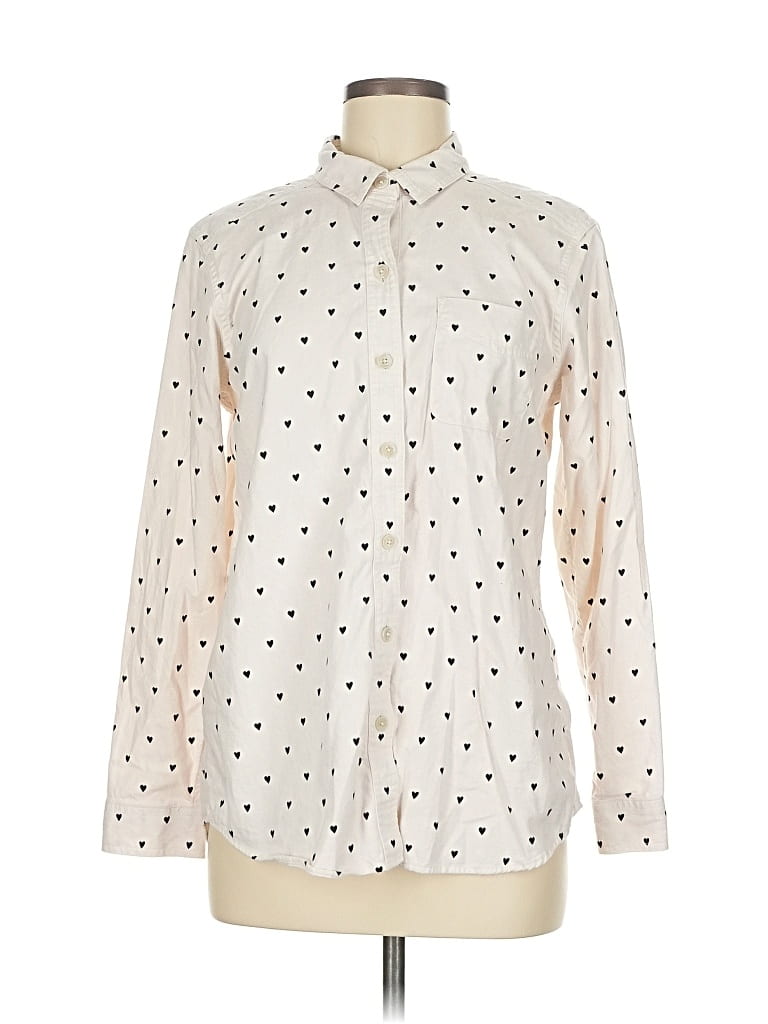 Pre-owned Eddie Bauer Long Sleeve Blouse In Black