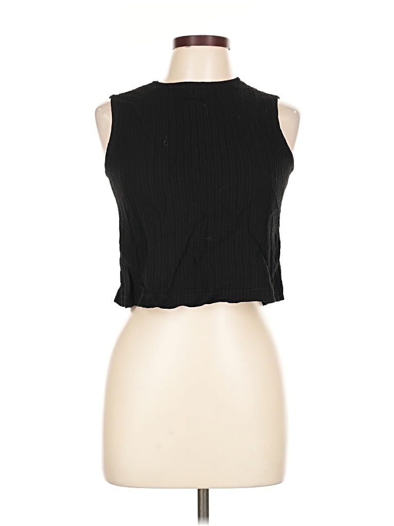 Pre-owned Eileen Fisher Tank Top Black Halter Neckline Tops