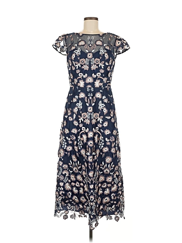 Pre-owned Js Collections Casual Dress In Blue