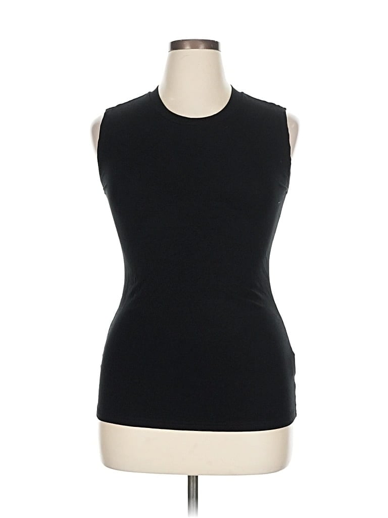 Pre-owned Assorted Brands Sleeveless T-shirt In Black