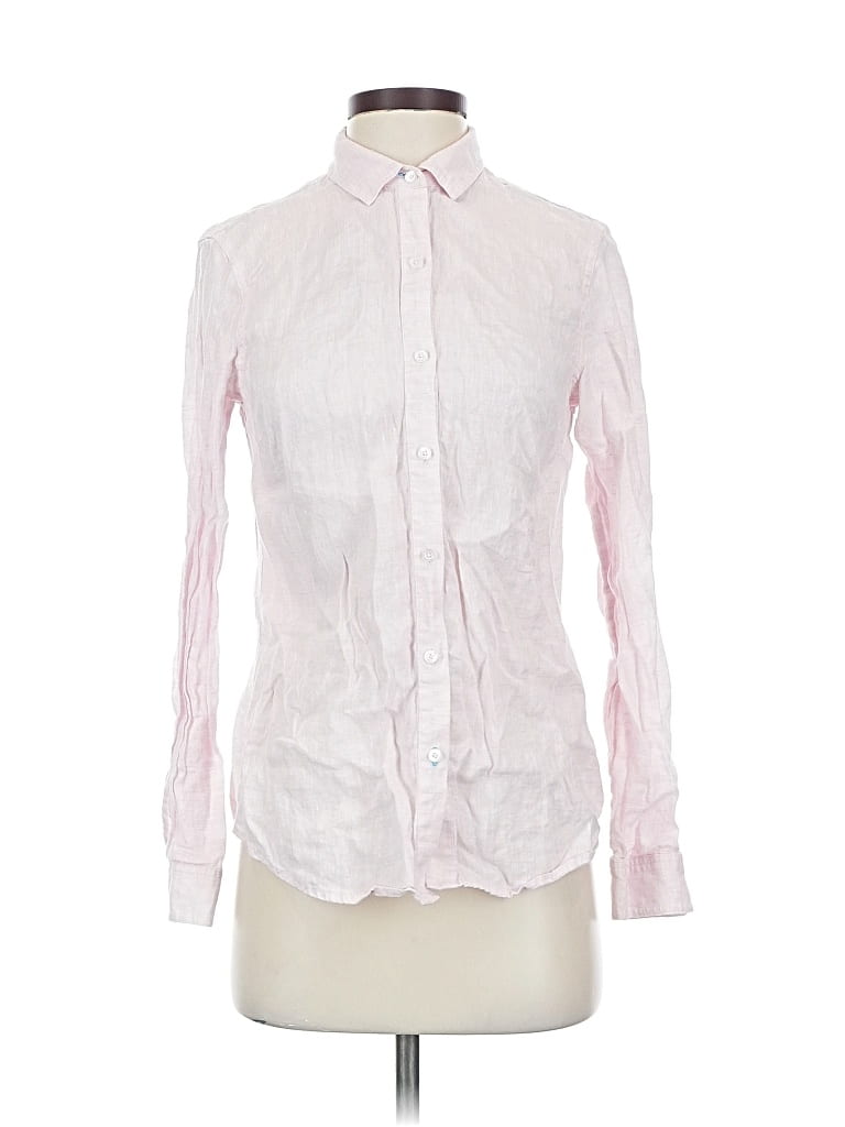 Pre-owned J. Mclaughlin Long Sleeve Button Down Shirt In Pink