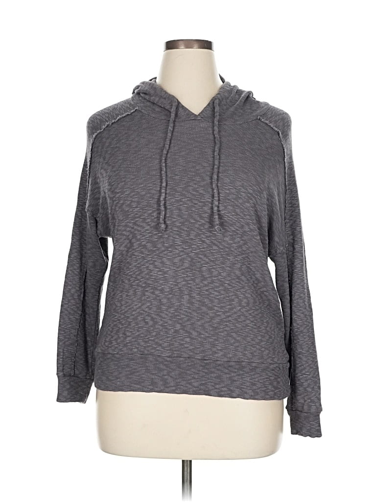 Pre-owned Gibson Look Pullover Hoodie In Gray