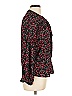 Harve Benard 100% Polyester Floral Black Long Sleeve Blouse Size M - photo 4