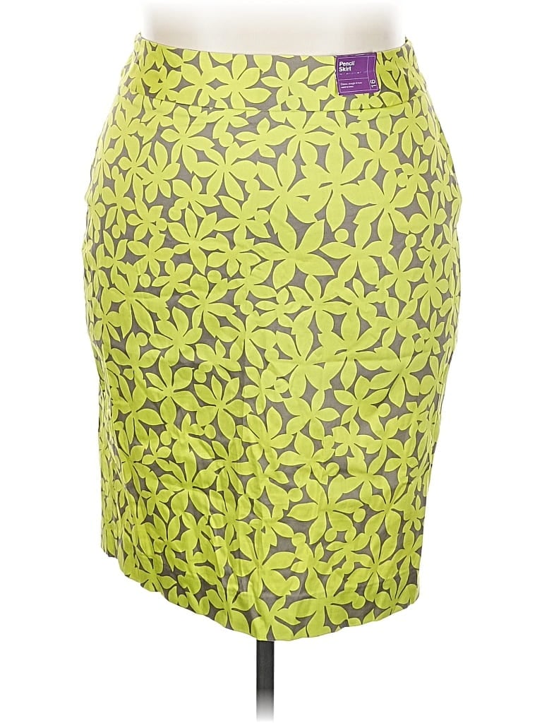 Pre-owned Lane Bryant Casual Skirt In Yellow