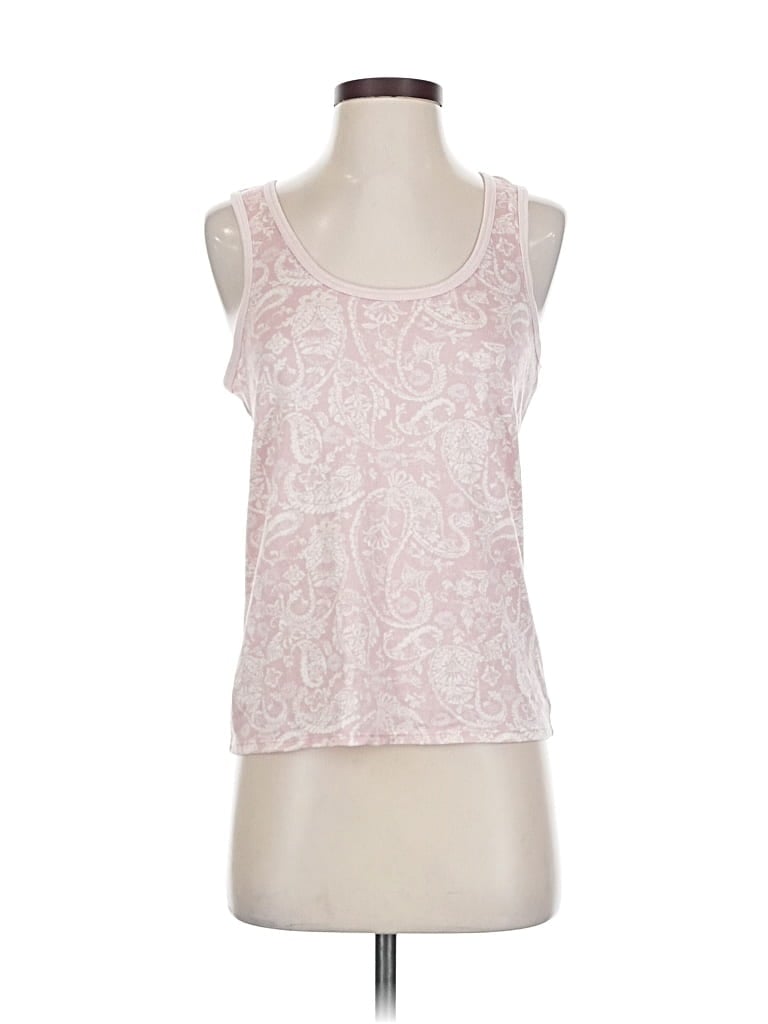Pre-owned Lucky Brand Tank Top Pink Halter Neckline Tops