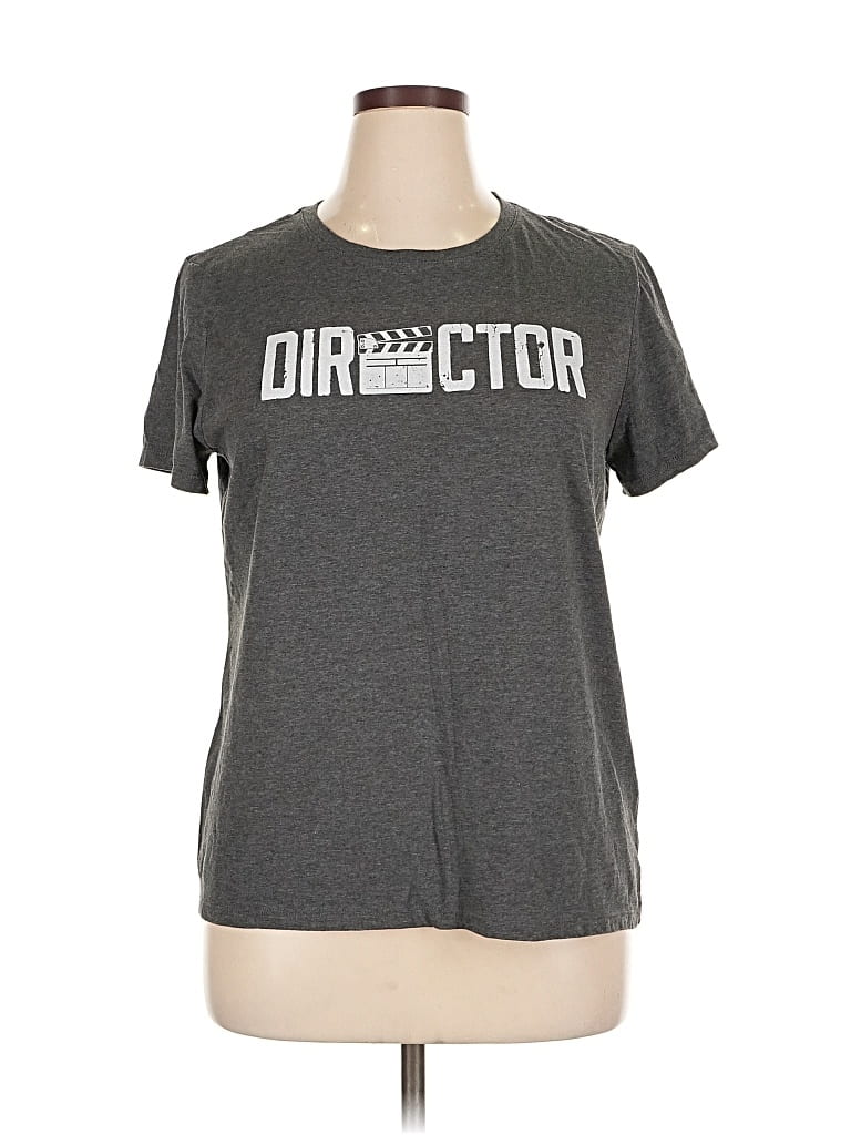 Pre-owned Unbranded Short Sleeve T-shirt In Gray