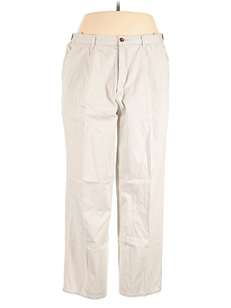 Pre-owned Travelsmith Khaki Pant In White