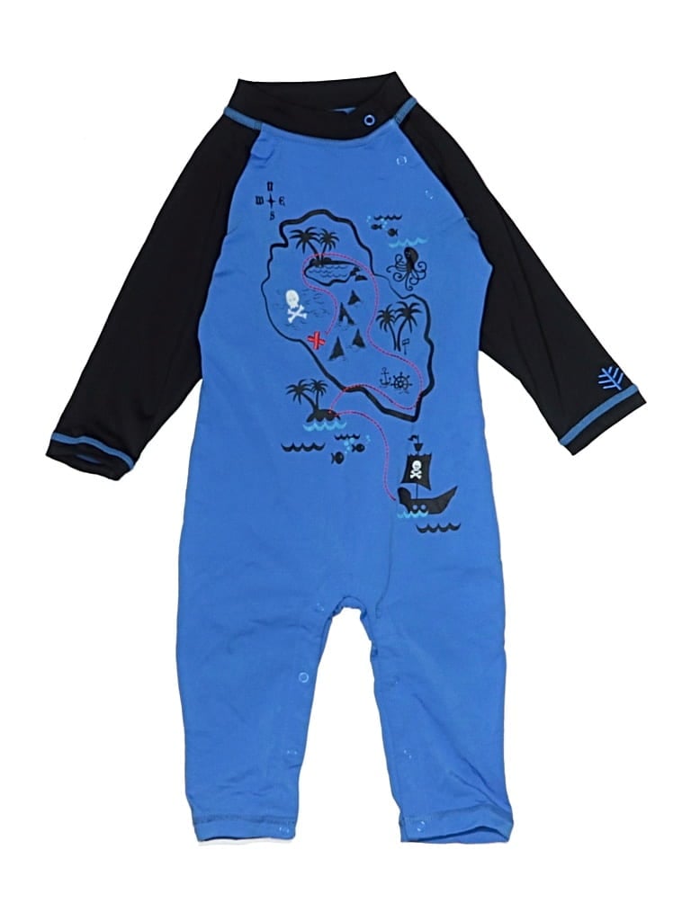 Pre-owned Coolibar Kids' Long Sleeve Outfit In Blue