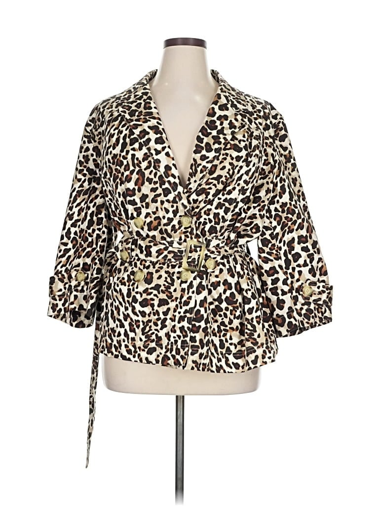 Pre-owned Jones New York Sport Jacket In Brown