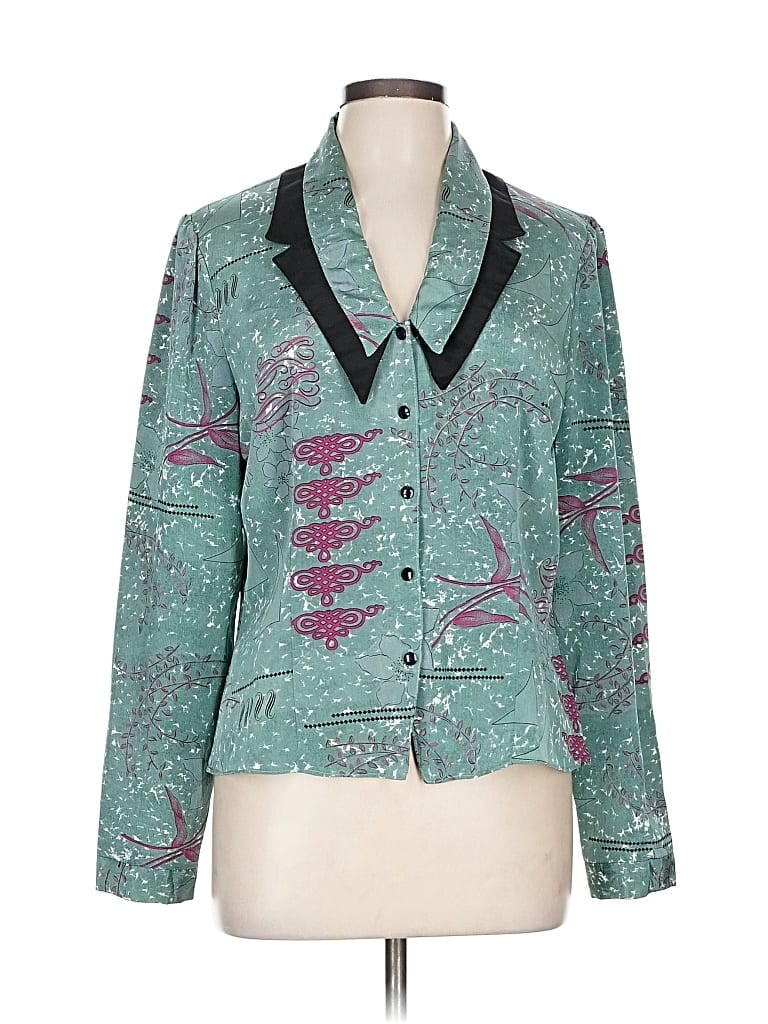 ASSORTED BRANDS Pre-owned Long Sleeve Blouse In Blue