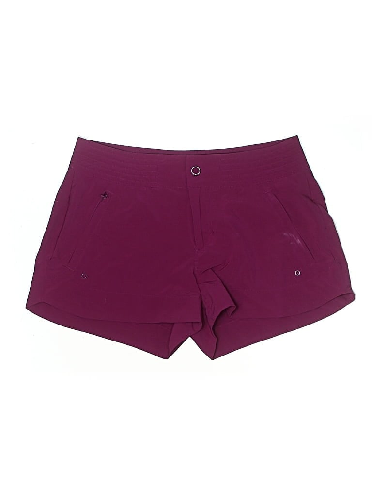 Pre-owned Athleta Athletic Shorts In Burgundy