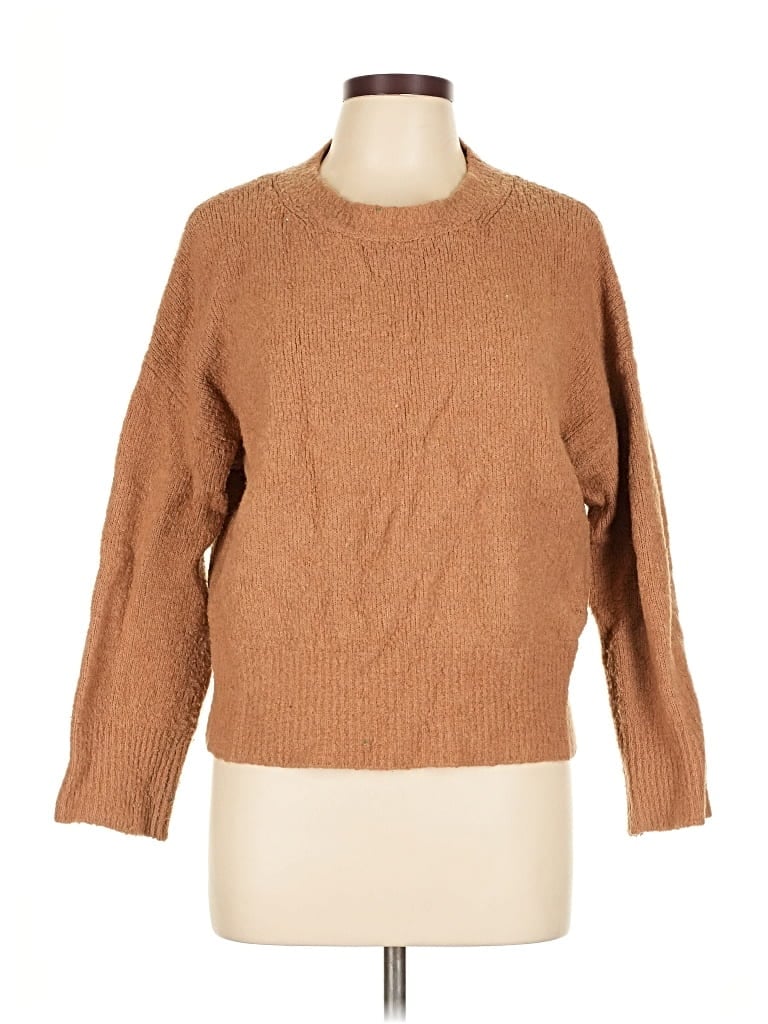 Pre-owned Zara Pullover Sweater In Brown