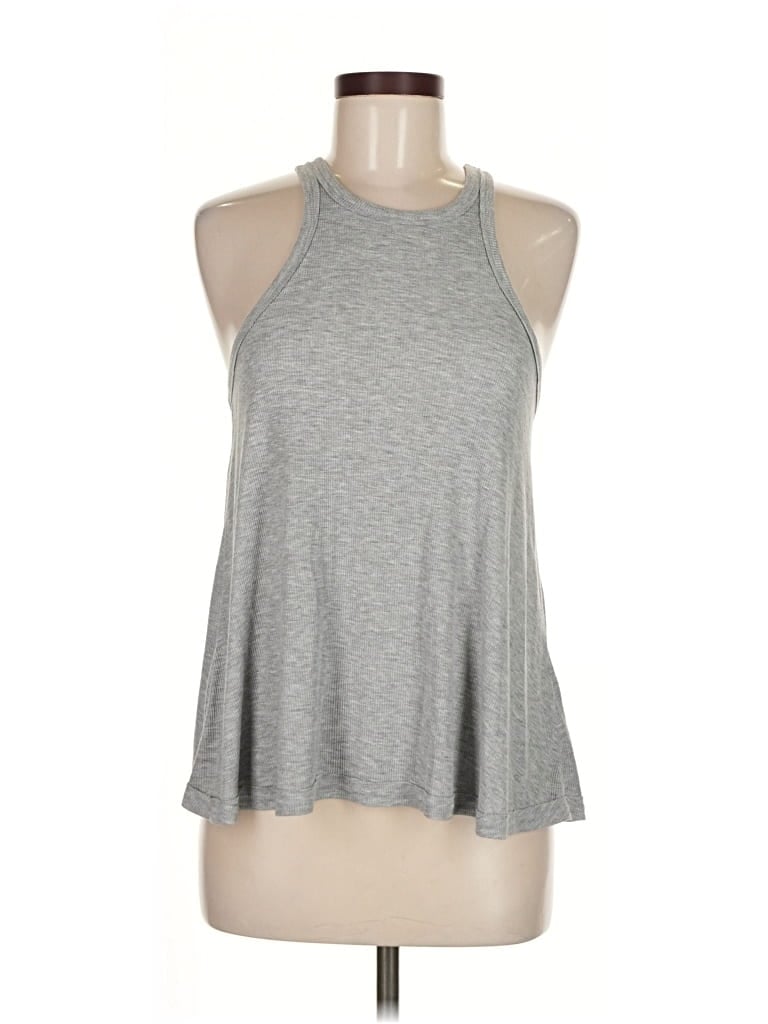 Pre-owned Intimately By Free People Tank Top Gray Halter Neckline Tops