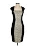 Jax 100% Polyester Graphic Black Cocktail Dress Size 4 - photo 1