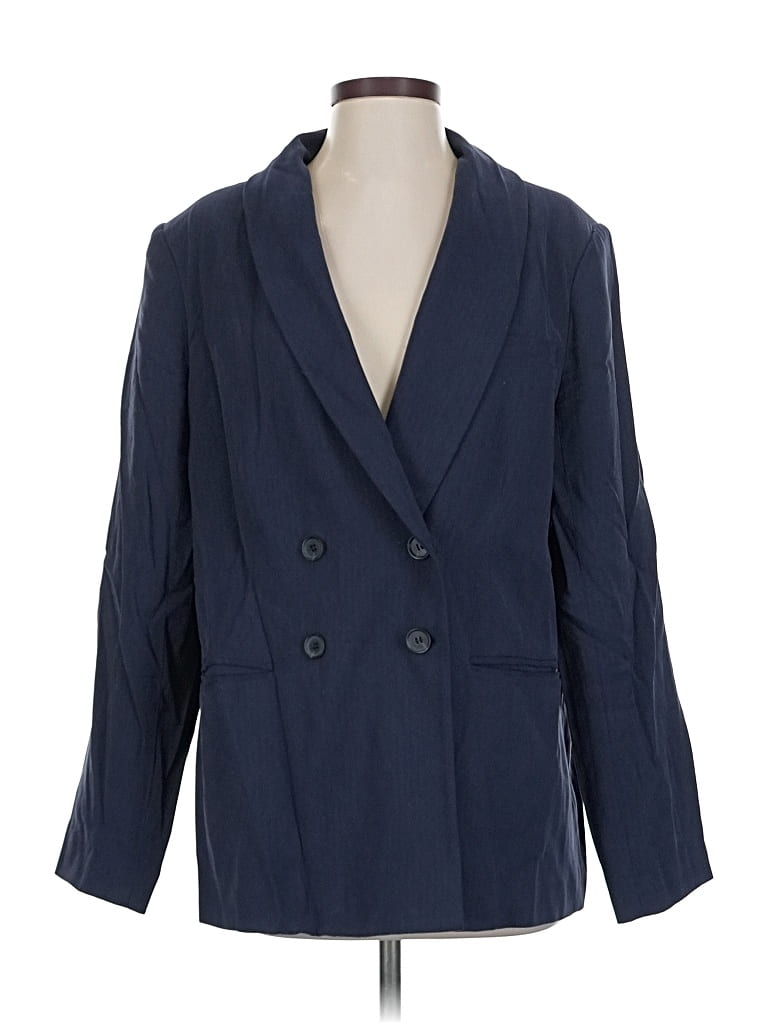 Pre-owned Something Navy Blazer Jacket In Blue