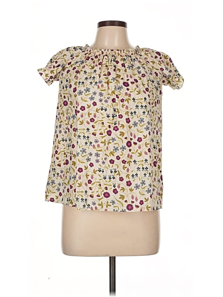 UNBRANDED Pre-owned Short Sleeve Blouse In White