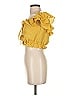 Essue 100% Polyester Yellow Sleeveless Blouse Size S - photo 5
