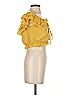 Essue 100% Polyester Yellow Sleeveless Blouse Size S - photo 4