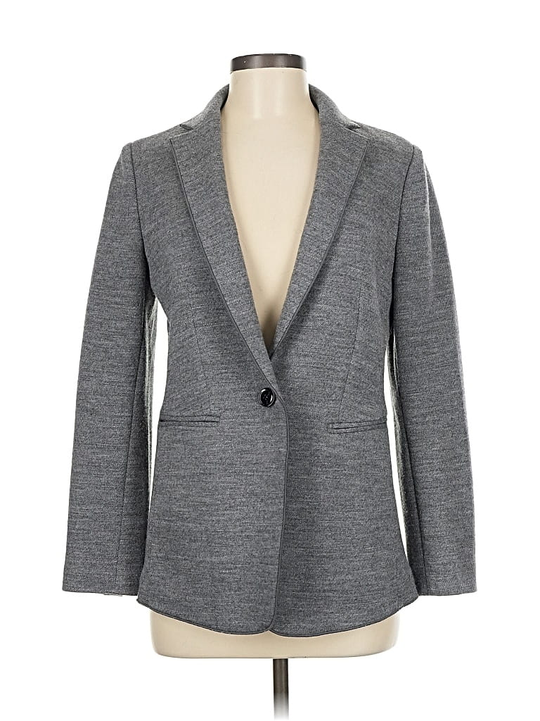 Pre-owned Ann Taylor Blazer Jacket In Gray