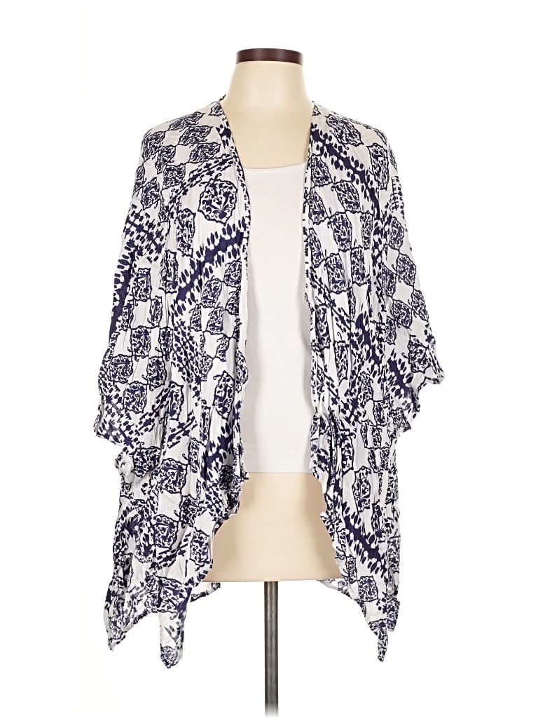 Pre-owned Elan Kimono In Blue