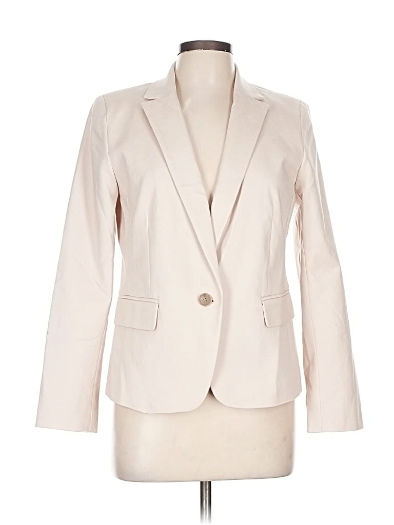 Pre-owned Ann Taylor Blazer Jacket In White