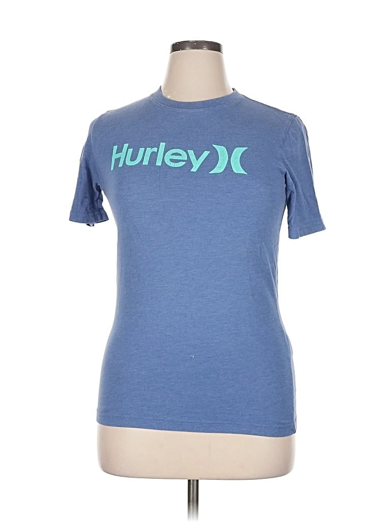 Pre-owned Hurley Short Sleeve T-shirt In Blue